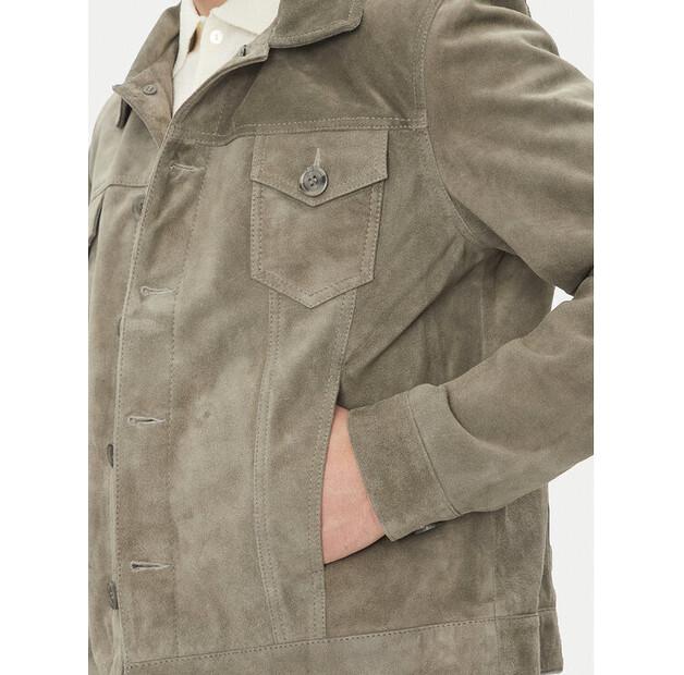 Куртка кожаная Serge Pariente Джинсы