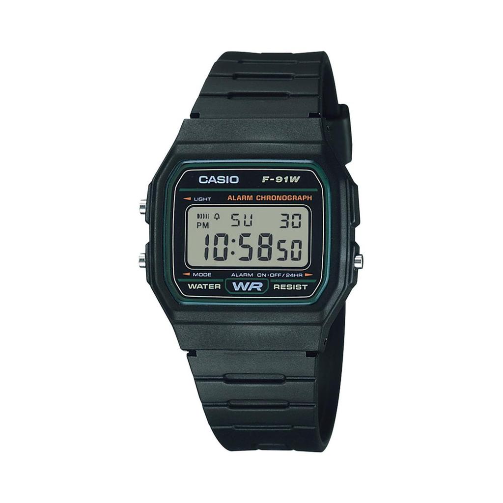 Casio Коллекция наручных часов F-91W-3JH Мужские Зеленые