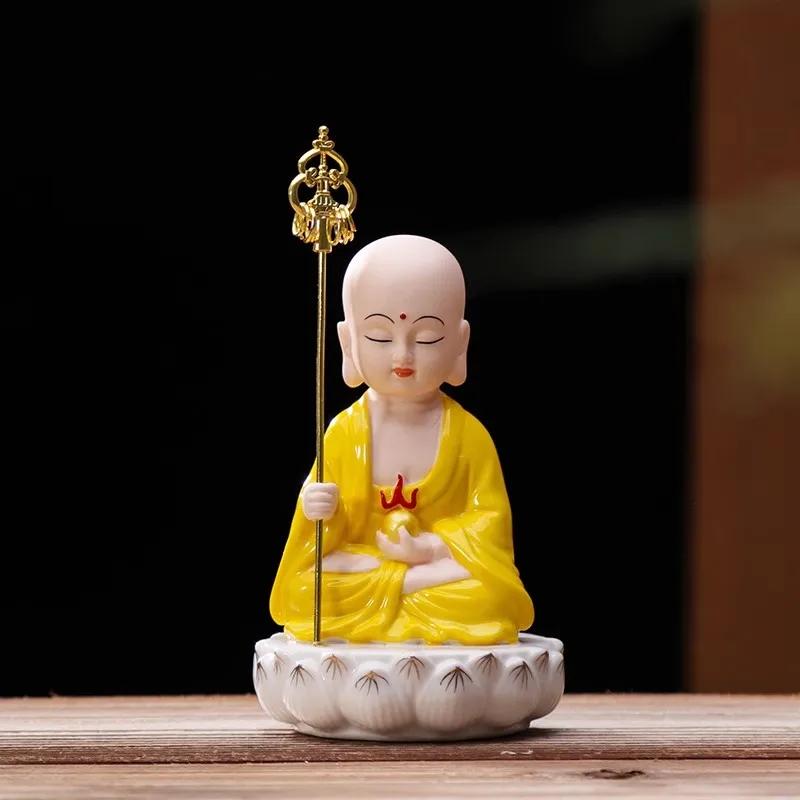 Керамическая статуя Будды Домашние подношения гуаньинь бодхисаттва Будда Шакьямуни Статуя Будды короля Тибета