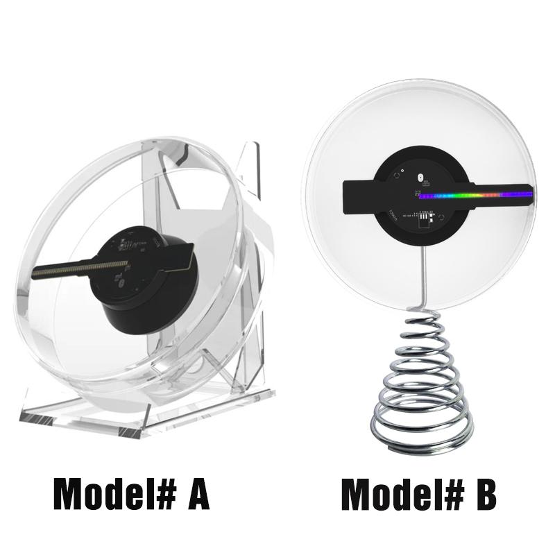 Голографические рекламные огни Naked-Eye 3D, 3D-проектор, лампа с воспроизведением музыки, голографический вентилятор, рождественский домашний декор, праздничный подарок