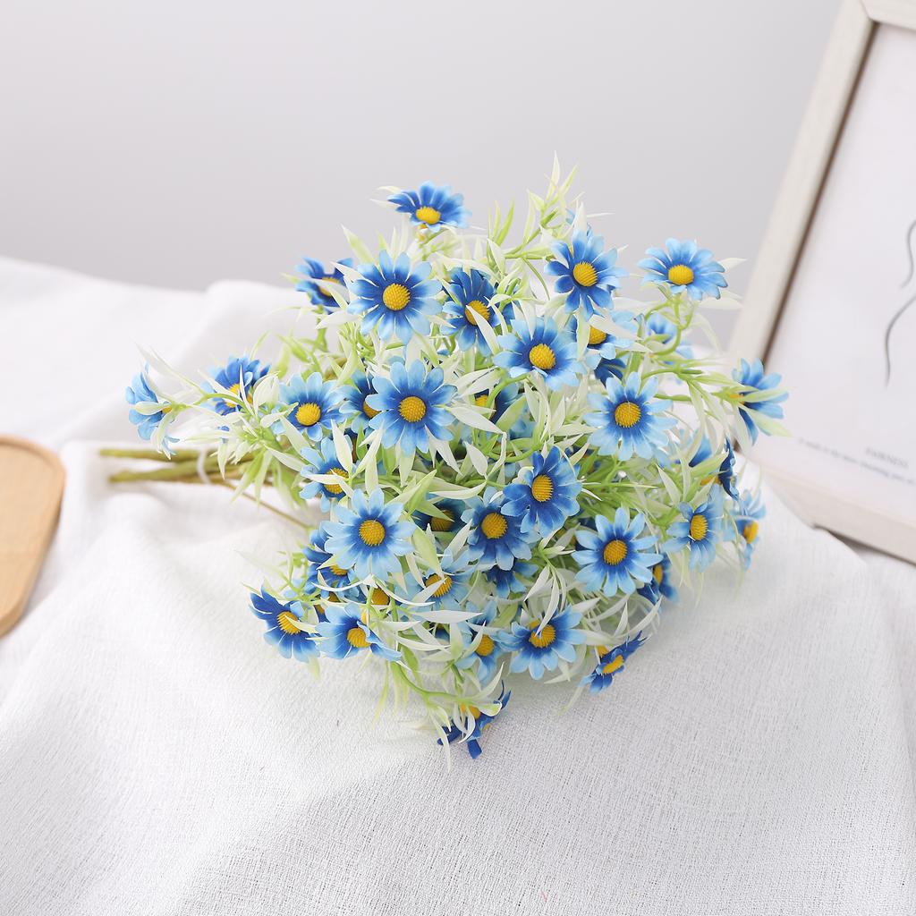 1Pcs Daisy Artificial Flowers Bouquet Fake Flowers for Home Decor Garden Wedding Decoration Outdoor Flower Arrangement Accessory