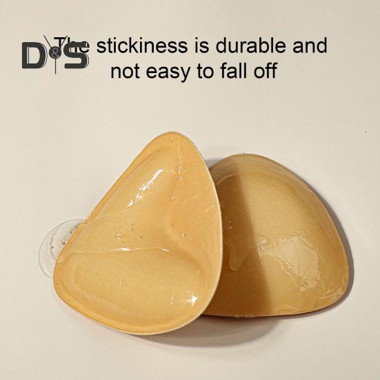 Двусторонние липкие вкладыши для бюстгальтера, многоразовые самоклеящиеся вкладыши для бюстгальтера Push Up, невидимые вставки для бюстгальтера для купальника бикини, спортивный бюстгальтер без бретелек