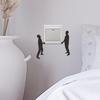 1Pc Self-Adhesive Switch Socket Stickers Funny Character Living Room Bedroom Removable Decorative Stickers