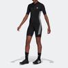 Adidas Полосатый велосипедный комбинезон женский комбинезон черный GK6157