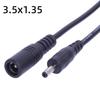 Качественный удлинительный кабель питания 22AWG 5.5x2.1mm Female to DC35135 Male для камер видеонаблюдения и светодиодов, эффективный и стабильный