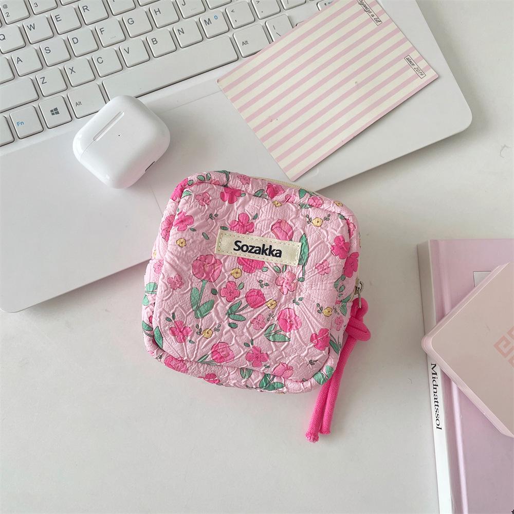 Мультяшная девочка, большая вместимость, сумочка для хранения гигиенических прокладок