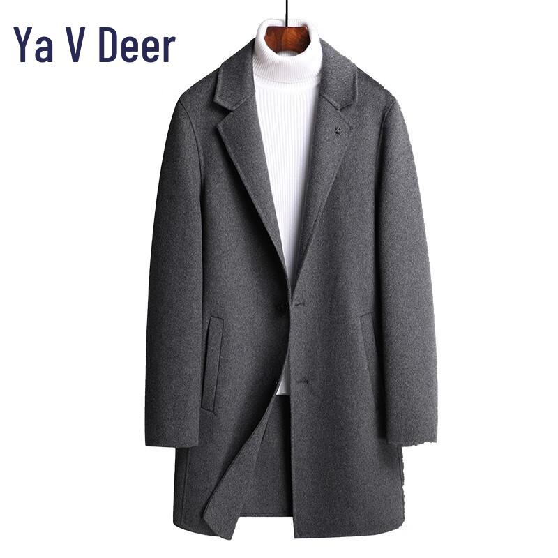 Мужское двустороннее шерстяное пальто Yalu YDYDPG2266