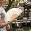 Wear Resist Silk Hand Fan Chinese Style Bamboo Hand Fan Classical Dance Fan  Home Decoration