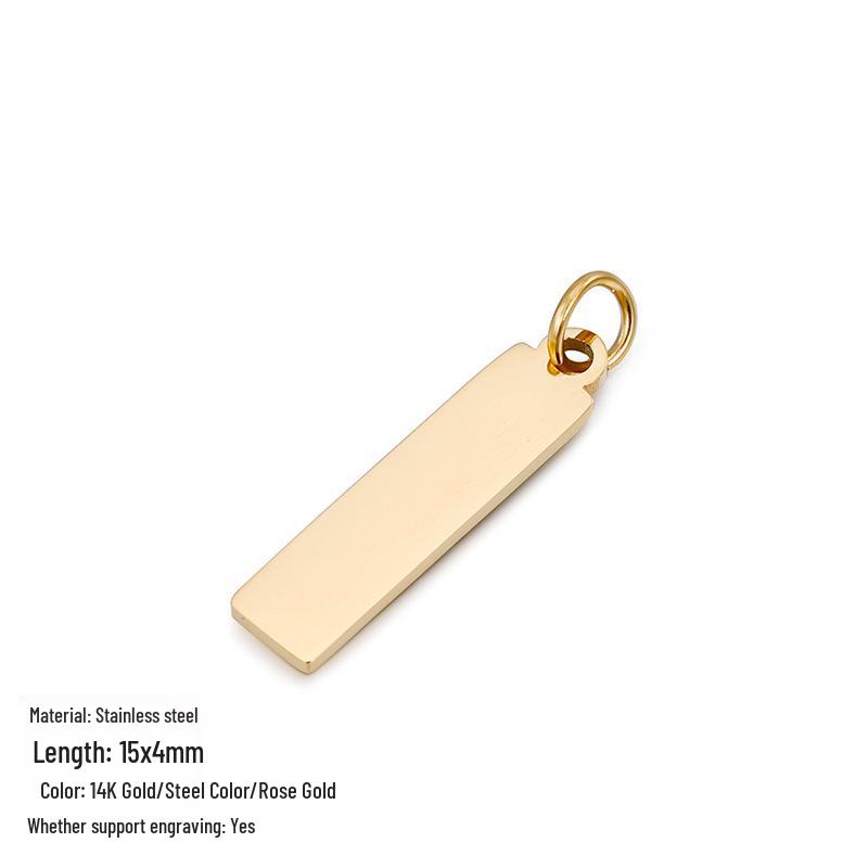 Трендовые DIY аксессуары для ювелирных изделий из титановой стали с гравировкой на заказ