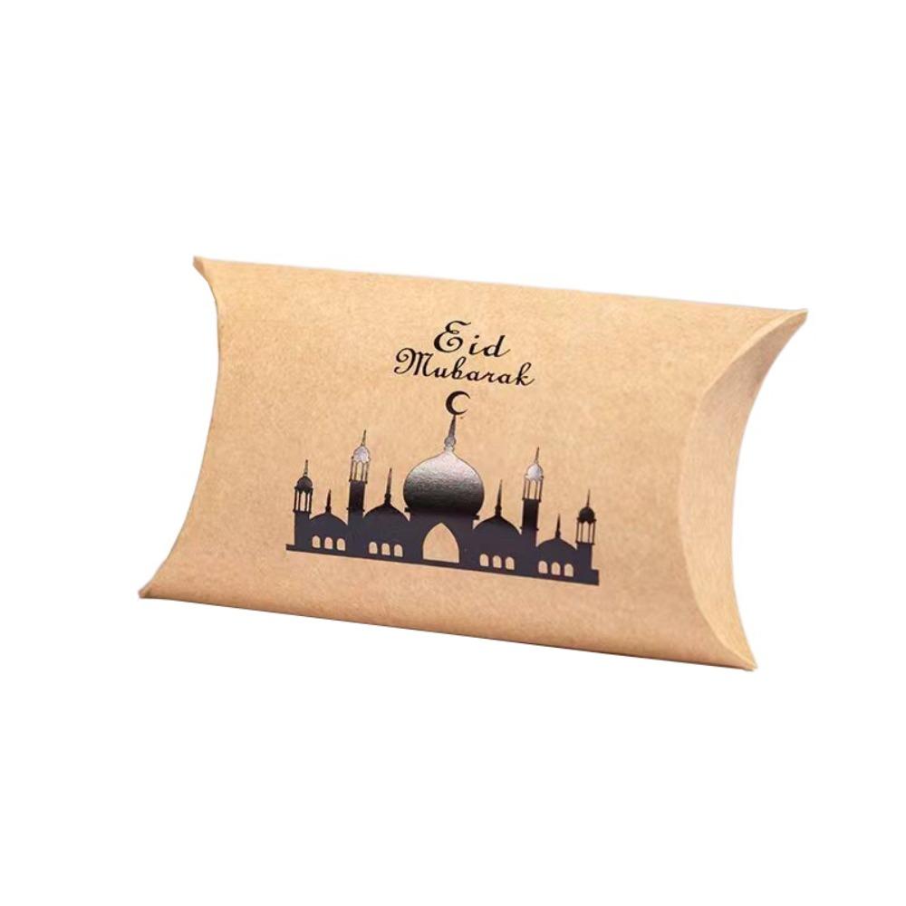 10 шт. Дизайн полумесяца Подарки на Рамадан Упаковка Ид Мубарак Мешок для конфет Исламские Мусульмане Вечеринка