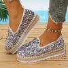 Platform Loafers Dress Flat Shoes Woman Sneaker Round Toe Low Heels Elegant Stylish Summer Comfortable Trend
