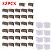 4-32pack Warm White Solar LED Step Lights Waterproof Outdoor Garden Path Stair Balcony Night Light Patio Fence Light Decoration