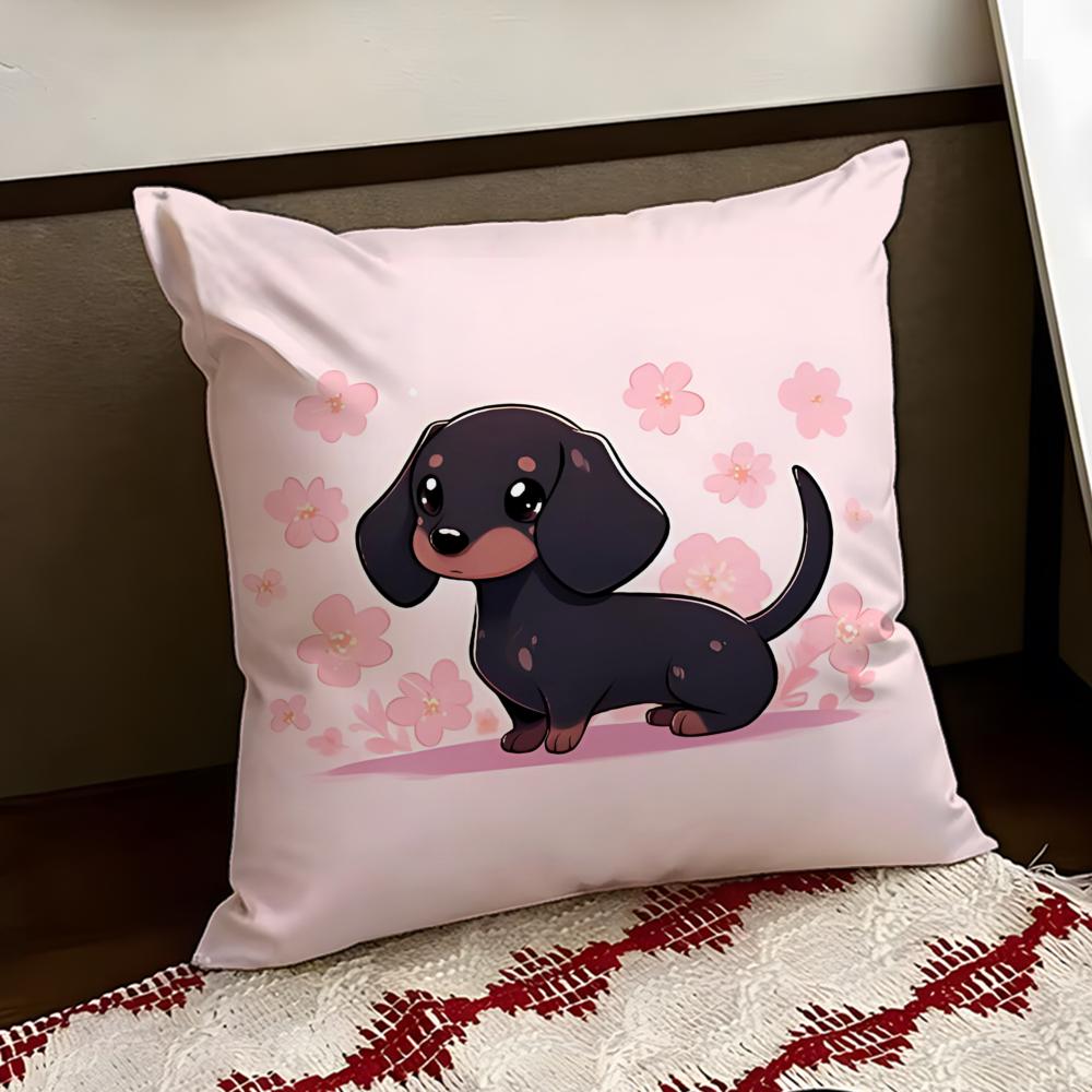 Stretchy Sausage dog Cushion Cover Reversible Soft Durable Pillow Cover Home  Car MultiScene Use for Daily Comfort