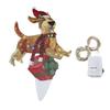 Christmas Dog Yard Decor Light Up with String Light Cute Acrylic Outdoor Animal Decorations for