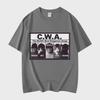 CWA Самая опасная группа в мире Забавные кошачьи мемы Графические футболки Винтажная футболка с коротким рукавом Унисекс Хлопковые футболки