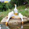 Статуэтки уток, ландшафтный орнамент, модель имитации сельскохозяйственных животных, игрушка-статуэтка, курица, утка, гусь, скульптура, домашний декор для помещений