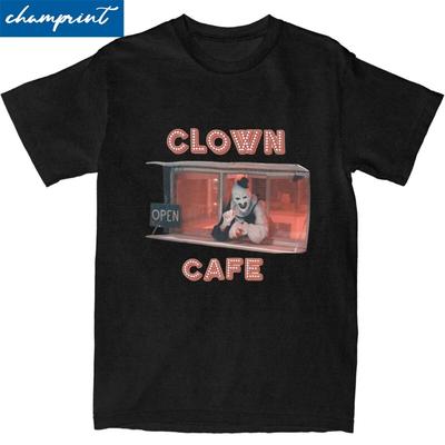 Art Crispies Terrifier Clown Apparel Мужская одежда Футболка большого размера Ретро ужас Фитнес Футболка Одежда Графическая хлопковая футболка
