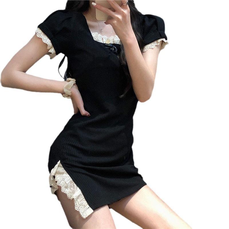 Женское платье Pure Desire, летнее дизайнерское платье Sense Niche Bag Hip Dress, короткое платье Spice Girls Split