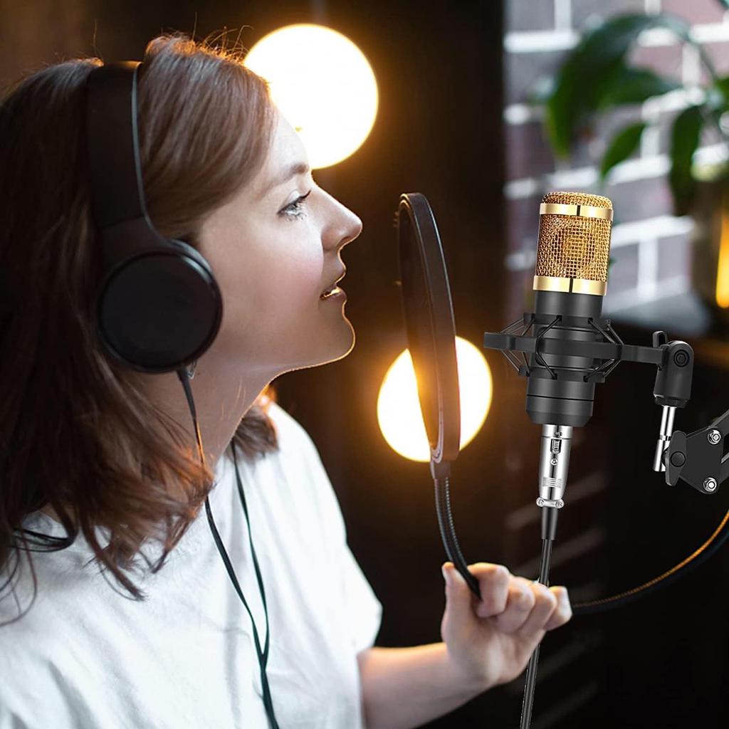 Звуковая карта V8 Bluetooth для прямой трансляции с совместимостью с микрофоном BM-800 для мобильных телефонов