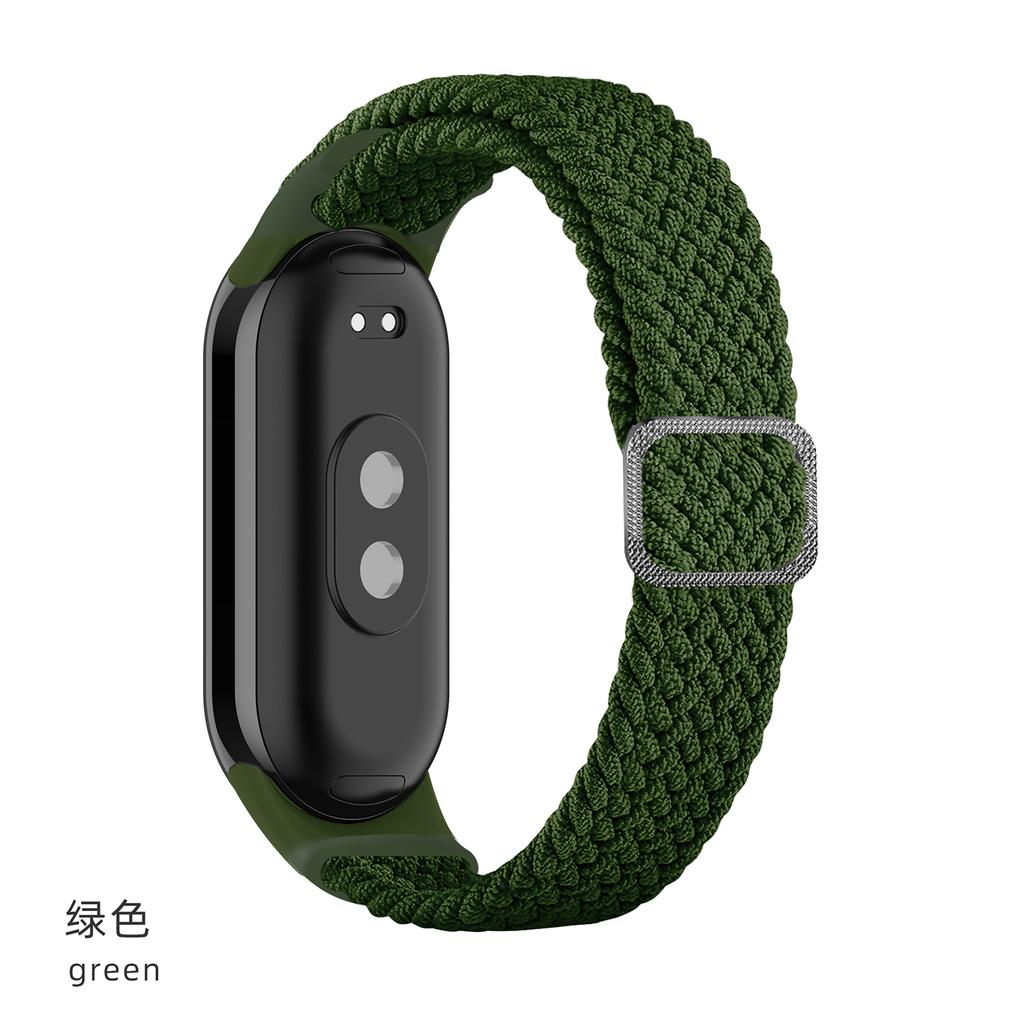 Ремешок для Xiaomi Mi Band 10 9 8 Эластичный плетеный Solo Loop Регулируемая пряжка Замена correa bracelet для Miband 4 3 5 6 7
