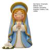 Cute Girl Resin Figurines, Mini Praying Girl Collectible Figure, Little Girl Statue Ornaments for Home Office Desktop Decor