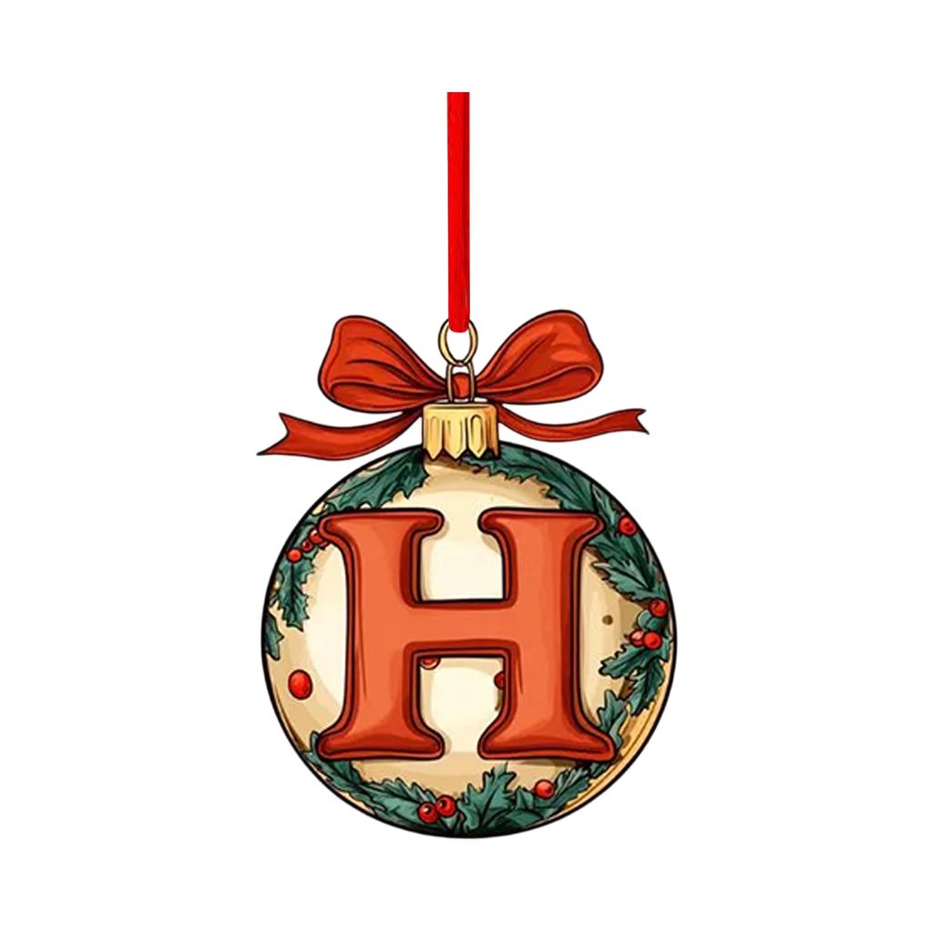 2D Christmas Decoration Pendant Christmas Tree Tag Theme Party Crafts Ornament
