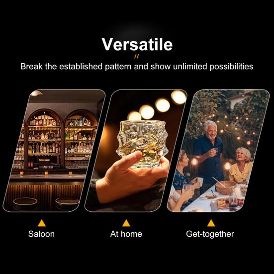 1/2/4 шт. стеклянные стаканы для виски, тяжелые барные стаканы с толстым дном, стаканы для бурбона из искусственного хрусталя, витые стеклянные стаканы для виски, посуда для покера