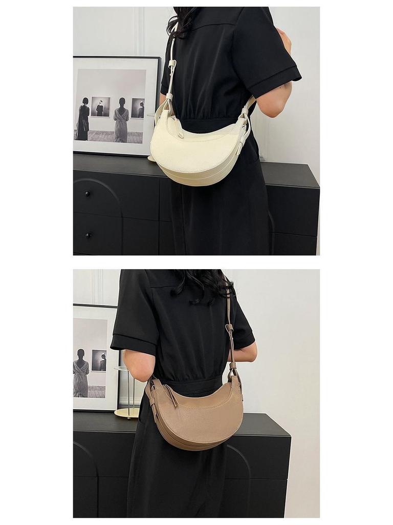 Женская французская нишевая сумка-седло полумесяц - полумесяц под мышкой и кроссбоди, идеально подходит для работы и поездок