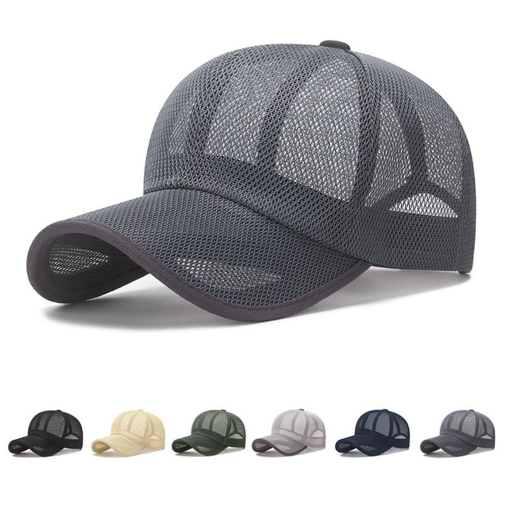 Quick Dry Full Mesh Caps Adjustable Sunscreen Hats Summer Baseball Cap For Man Women Unisex