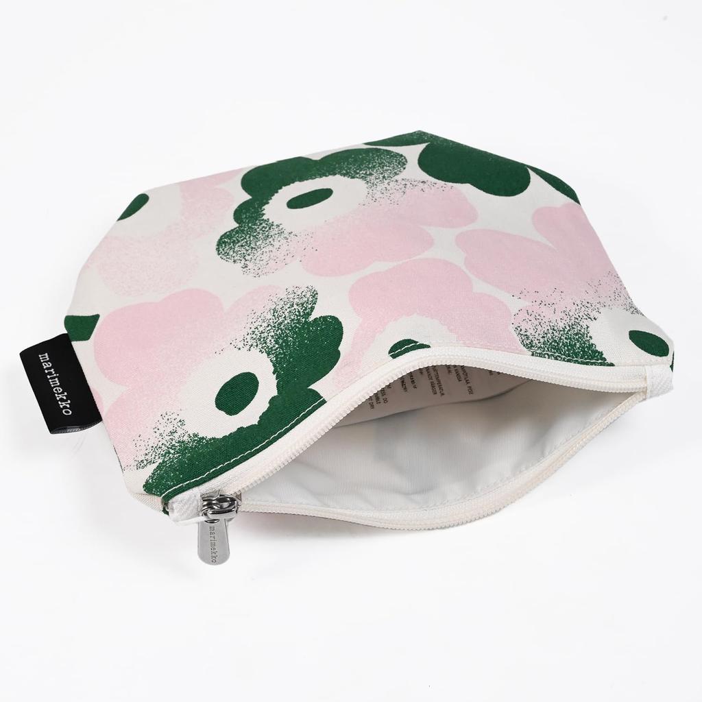 Marimekko Marimekko Pouch Accessory Case Cosmetic Pouch Makeup Pouch Travel Pouch Haivahdys Kait Mini Unikko Green Pink 73996 073996 136 Scandinavian