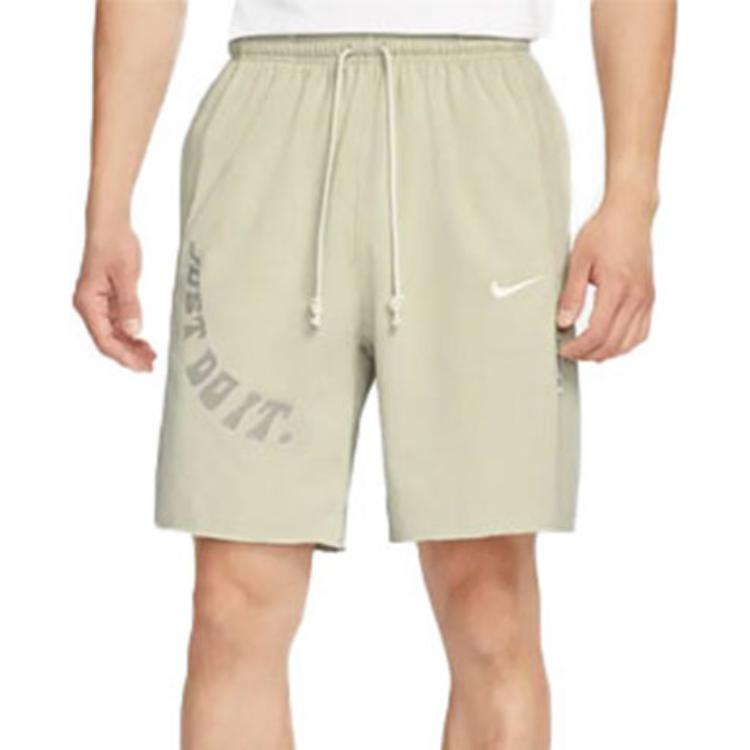 Nike Повседневные шорты Dri Fit Мужские Светло-лаймово-серые Умеренные DX6136-118