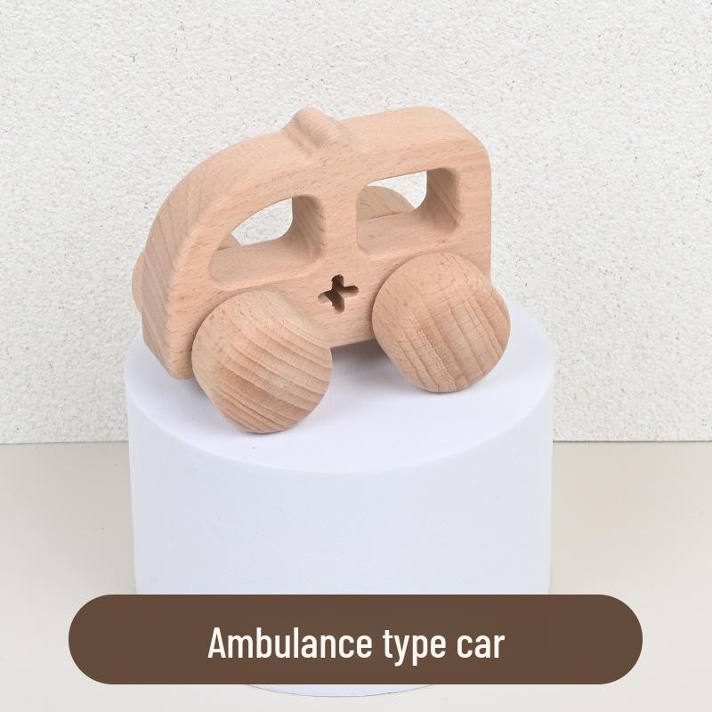Экологичная игрушечная машинка из бука - натуральная отделка, безопасна для обучения детей