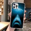 Ocean Monster Shark Swimming Soft Phone Case For iPhone 16 15 14 13 12 11 Pro Max X XR XS 7 Plus 8 + SE 2020 Pattern Customized