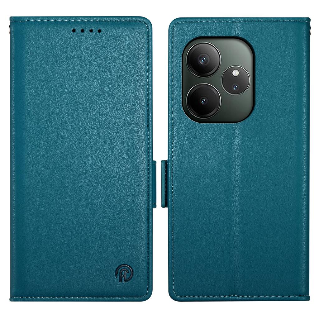 DF-010 Для Realme GT 6 5G Подставка Чехол PU Кожаный Кошелек Чехол для Телефона