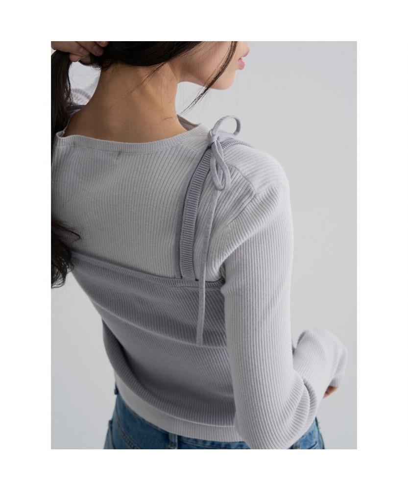 8SECONDS 2-In-1 Pullover Light Gray
