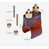 2x Erhu Fine Tuner String Adjuster Tune Parts Прямая замена Коричневый
