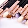 15pcs Makeup Brushes Rosegold Cosmetic Brush Set + Bag Face Eyes Kit