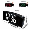 Calendar Display Digital Clock 180° Rotating Projection Electronic Clock  Bedroom Use