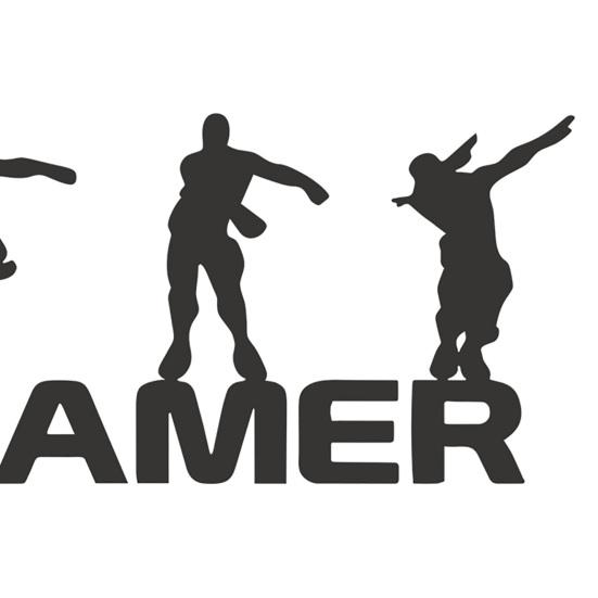 Настенная самоклеящаяся наклейка «сделай сам» для подарка, экологически чистая буква геймерского дизайна, самоклеящаяся наклейка на стену, полезный удар, бесплатный черный цвет