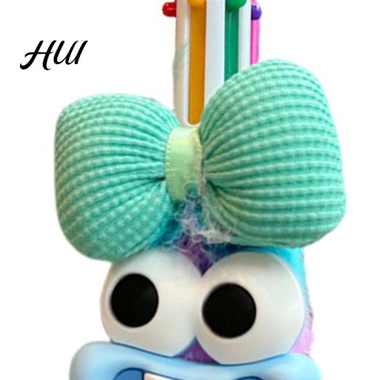 Cute Plush Ballpoint Pen Cartoon Multi-Color Gel Pens for Students Fun Refillable Journaling Writing Tool School Office Soft Grip