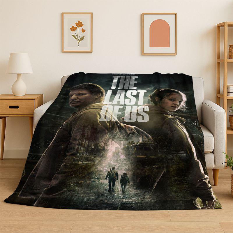 Horror Game TV The Last of Us Soft Flannel Throw Blanket,Cozy Blanket for Bed,Couch,Sofa,Bedroom,Living Room,Travel,Picnic