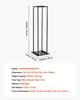 Indoor Firewood Rack, 33 × 32 × 112 cm Log Stacker Holder, Holds up to 45kg, Tall Wood Storage Stand, Powder-Coated Steel Firewood Holder, Heavy Duty