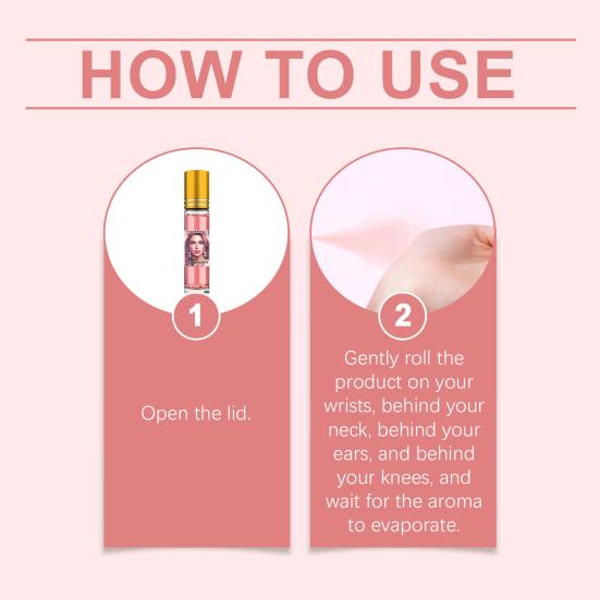 Духи с эфирным маслом с феромонами 10 мл Элегантный аромат для свиданий и вечеринок Французские натуральные масла стойкий аромат Витамин Е Увлажняющий подарок