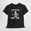 Funny Halloween Boo Job Tee, Adult Unisex Cotton Shirt for Joke Lovers, Humorous
