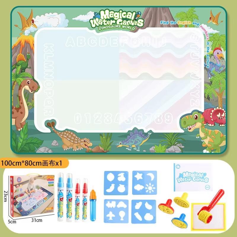 Большие волшебные водные холсты, ручки, игрушки Монтессори, обучающее одеяло для письма и рисования для детей, многоразовая живопись граффити, детская игрушка