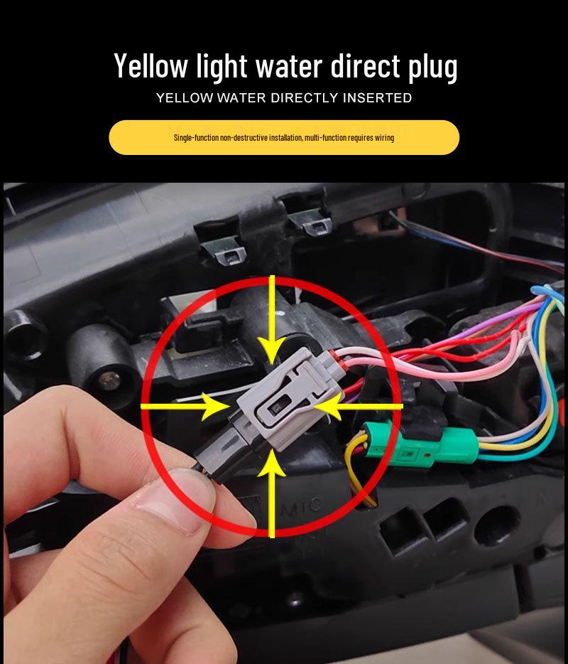 Hyundai Elantra Rearview Mirror Yellow Turn Signal Light