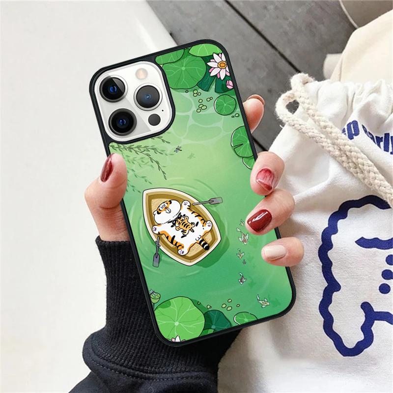Чехол для телефона в японском стиле с тигром, кошкой сиба-ину для iPhone 17 Air 15 16e Чехол 11 13 14 Pro Max 12 Plus Max Fundas