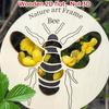 3Pcs 2D Flat Hollow Ladybird Bee Wooden Frame Creative Spring Summer DIY Template  Children's Toy