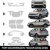 Защитная пленка для краски для Volkswagen Tiguan 2022-2024, Комплект прозрачной брони из ТПУ
