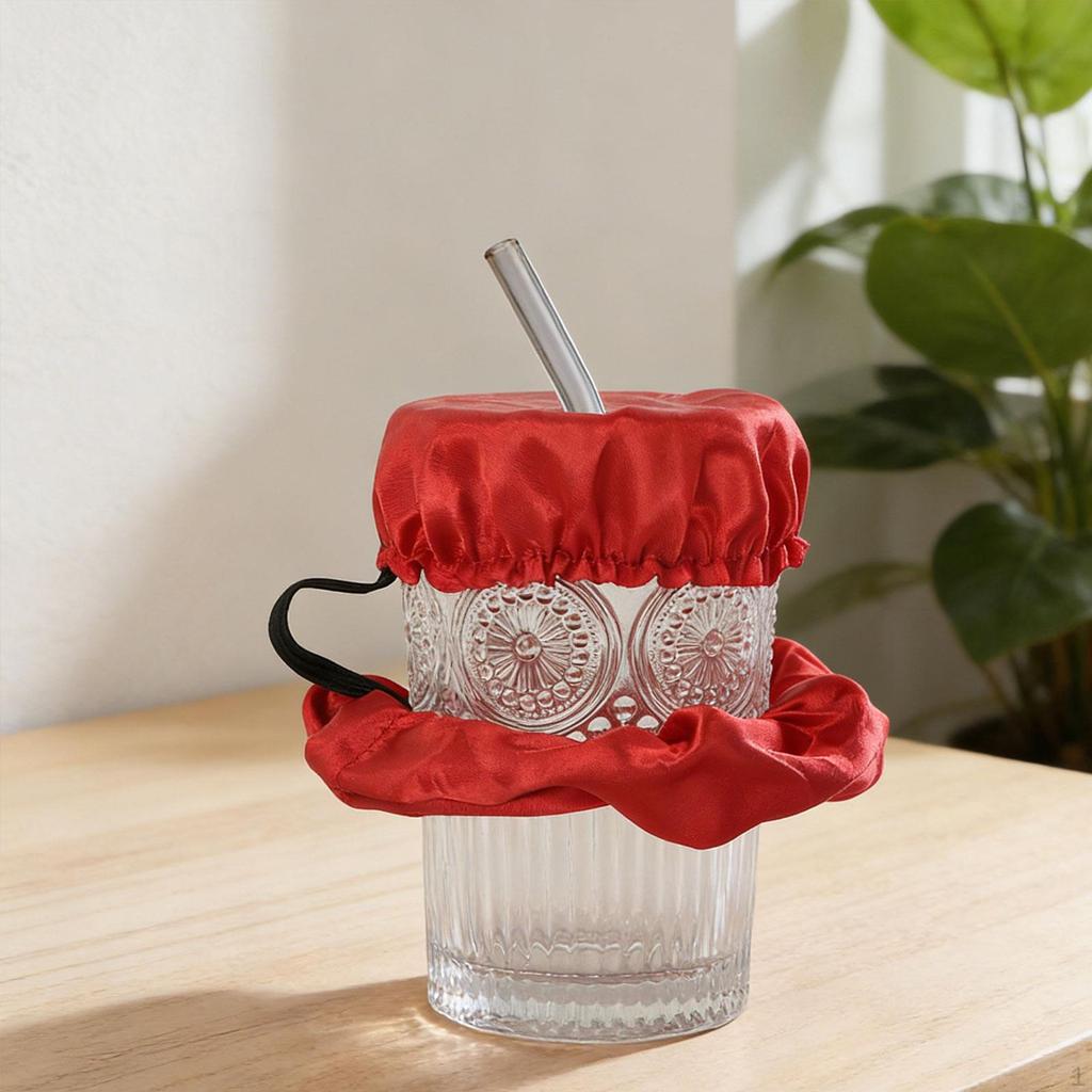 Drink Cover Scrunchie Cover, Anti Stylish Beverage Drinks Spiking Protector for Beach
